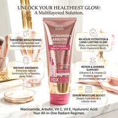 Hola Guapa Niacinamide + Arbutin Healthy Light Whitening Serum Lotion – 236ml