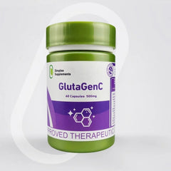 Simplee Supplements GlutaGenC – 500mg Skin Brightening & Antioxidant Capsules (60 Cap)