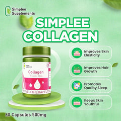 Simplee Collagen Supplement 500mg – 60 Capsules