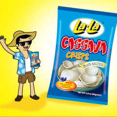 La La Cassava Crisps Plain Salted Snacks - 85g