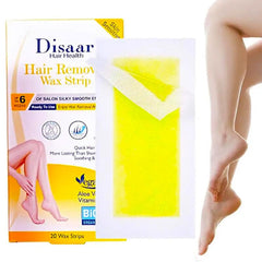 Disaar Hair Removal Wax Strips (Sensitive Skin Aloe Vera + Vitamin E) – 20Pcs