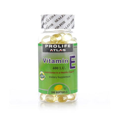 Prolife Atlas Vitamin E 400 I.U. Softgel Capsules – 100 Softgels | Buy 2 Get 1 Free
