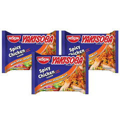 Yakisoba Instant Pancit Spicy Chicken Flavor 59g (2+1) Offer