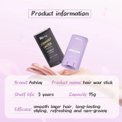 Ashley Shine Stronghold Control Hair Wax Stick – 15g