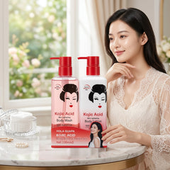 Hola Guapa Kojic Acid Body Wash & Lotion Set – 330ml x 2