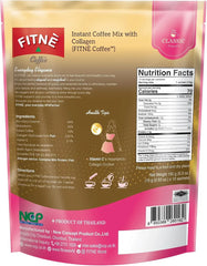 Fitne 3-in-1 Instant Coffee Mix with Collagen & Vitamin C - 15gm × 10 Sachets