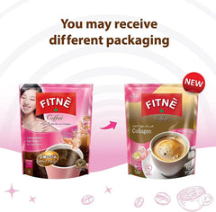 Fitne 3-in-1 Instant Coffee Mix with Collagen & Vitamin C - 15gm × 10 Sachets