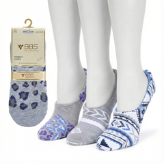 Premium Slipper Socks / Invisible Socks – Pack of 3 (Size 35–40 | Assorted Designs)
