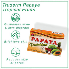 Truderm Papaya Skin Whitener Soap - 135g