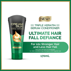 Cream Silk Triple Keratin Biotin Serum Conditioner – Ultimate Hair Fall Defiance (170ml)