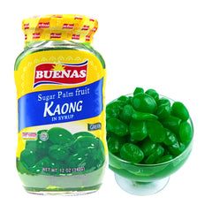Buenas Sugar Palm Fruit Kaong In Syrup (Green) - 340g