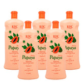 RDL Papaya Whitening Body Lotion + Vitamin E - 600ml (5+1) Offer