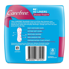Carefree Breathable Panty Liners β Shower Fresh (40 Liners)