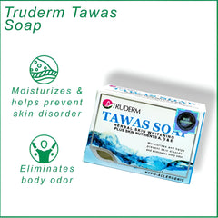 Truderm Tawas Herbal Skin Whitening Soap with Vitamins A, D & E - 135g