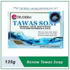 Truderm Tawas Herbal Skin Whitening Soap with Vitamins A, D & E - 135g