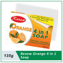 Renew Orange 4 in 1 Soap (Whitening Anti-aging Cleansing & Anti-Bacterial) - 135g