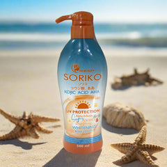 Soriko Kojic Acid AHA UV Protection Whitening Body Lotion - 500ml