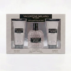 Fragrance Couture Valentine Milano For Women – 3 Piece Gift Set