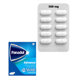 Panadol Advance Paracetamol Blue 500mg – Single Blister Strip Containing 12 Tablets