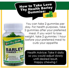 Love Thy Health Barley Gummies – 60 Gummies (1200 mg per serving)