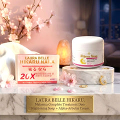 Laura Belle Hikaru Nara Melasma Care Soap + Night Cream - (COMBO)