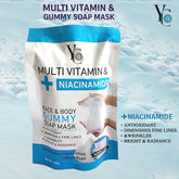 YC Multi Vitamin & Niacinamide Face & Body Gummy Soap Mask – 100g