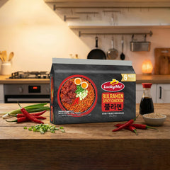 Lucky Me! Bulramen Spicy Chicken Stir-Fried Noodles – 6 x 60g