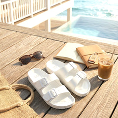 Slipper Double Buckle EVA Comfort Slides- Unisex style
