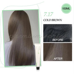 Bremod Performance Premium Series Cocoa Butter 7.17 Cold Brown Hair Color – 100ml
