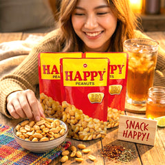 Happy Peanuts BBQ – 100g (3pcs Combo Pack)