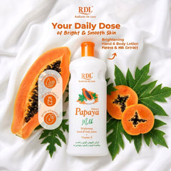 RDL Papaya Milk Brightening Hand & Body Lotion with Vitamin E – 600ml