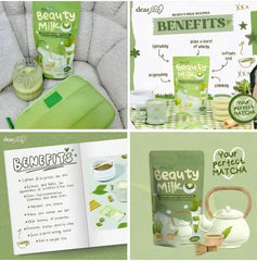 Dear Face Beauty Milk Premium Japanese Matcha Latte Drink - 180g