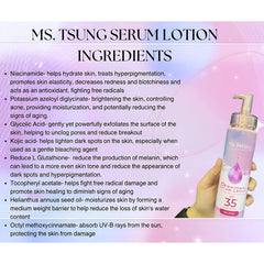 Ms.Tsung Essentials 10x Whitening Serum Lotion SPF30 PA+++ UV Protection – 250 ml