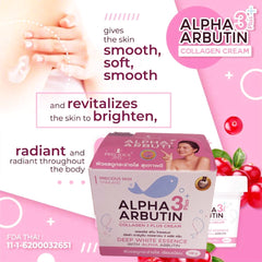 Precious Skin Alpha Arbutin 3 Plus Collagen Cream for Face and Body - 100g