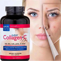 NeoCell Super Collagen + C (6000mg Collagen Type 1 & 3) – 250 Tablets