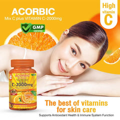Acorbic C-2000mg Vitamin C Supplement – 30 Capsules