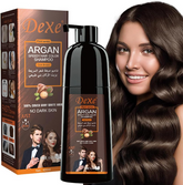 Dexe Dark Brown Argan Speedy Hair Color Shampoo - 420ml