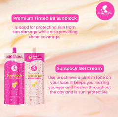 Perfect Skin Sunblock Gel + Tinted BB Sunblock Cream SPF45 (Twin Pack)