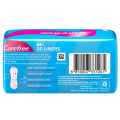 Carefree Breathable 20 Liners Shower Fresh