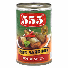 555 Fried Sardines Hot and Spicy 155gm