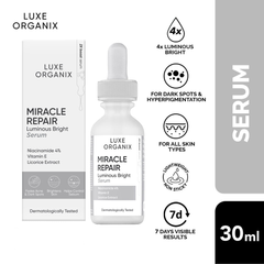 Luxe Organix Miracle Repair Luminous Bright Face Serum - 30ml