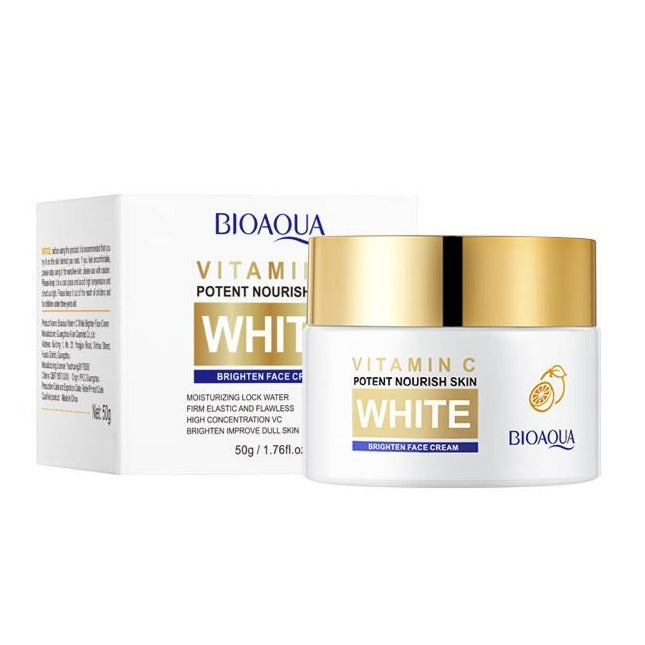 Bioaqua Vitamin C White Brighten Moisturizing Face Cream - 50g Sige Mart UAE Bioaqua Vitamin C White Brighten Moisturizing Face Cream - 50g Sige Mart UAE