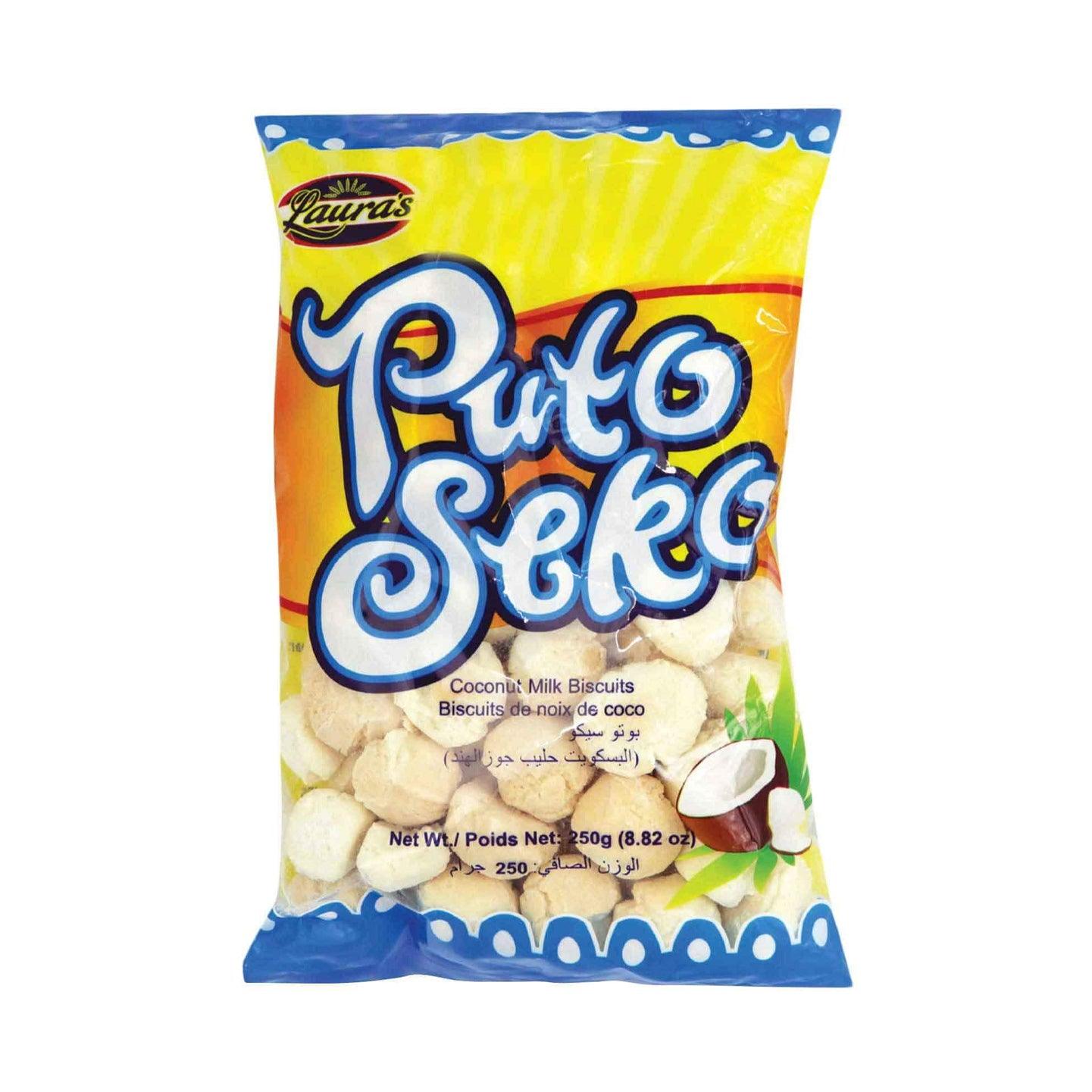 Lauras Puto Seko Coconut Milk Biscuits 250g - Pinoyhyper