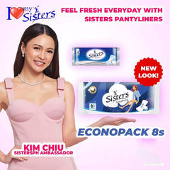 Sisters Pantyliner 8 pcs – Blue Pack (155mm)