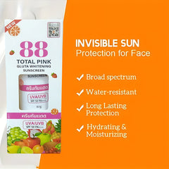 88 Total Care Combo Pack (White Underarm Cream + Pink Whitening Soap + Pink Gluta Whitening SPF50 Sunscreen)