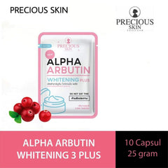 Precious Skin Alpha Arbutin Whitening 3 Plus Capsules - 2.5g × 10 Cap