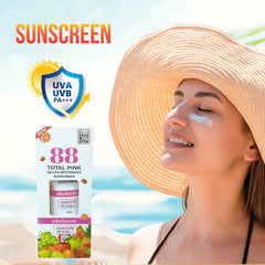 88 Total Care Combo Pack (White Underarm Cream + Pink Whitening Soap + Pink Gluta Whitening SPF50 Sunscreen)