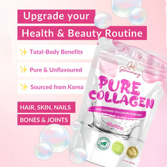 Glowming Shape by CC Pure Collagen Unflavored Collagen Powder – 150g