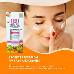 88 Total Care Combo Pack (White Underarm Cream + Pink Whitening Soap + Pink Gluta Whitening SPF50 Sunscreen)