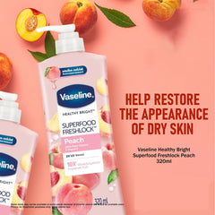 Vaseline Healthy Bright Superfood Freshlock Peach Body Lotion – 320ml